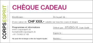 CHEQUE CADEAU